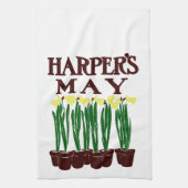 Harper's Edward Penfield Daffodils uit 1899 Theedoek (Verticaal)