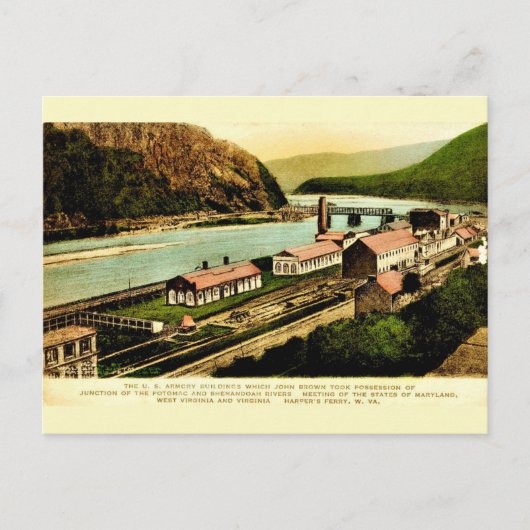 Harpers Ferry Armory  Reproductie Briefkaart (Voorkant)