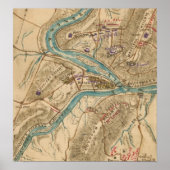  Harpers Ferry Civil War Map (1862) Poster (Voorkant)