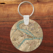  Harpers Ferry Civil War Map (1862) Sleutelhanger (Voorkant)