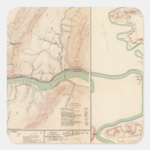 Harper's Ferry, Hagerstown, Funkstown Vierkante Sticker
