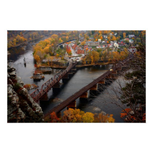 Harpers Ferry in de Herfst Poster