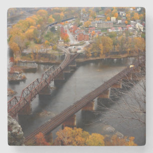 Harpers Ferry in de Herfst Stenen Onderzetter