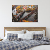 Harpers Ferry in the Fall Canvas Afdruk (Insitu (Slaapkamer))