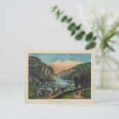 Harpers Ferry Jefferson County West Virginia 1859 Briefkaart (Staand voorkant)