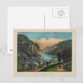 Harpers Ferry Jefferson County West Virginia 1859 Briefkaart (Voorkant / Achterkant)