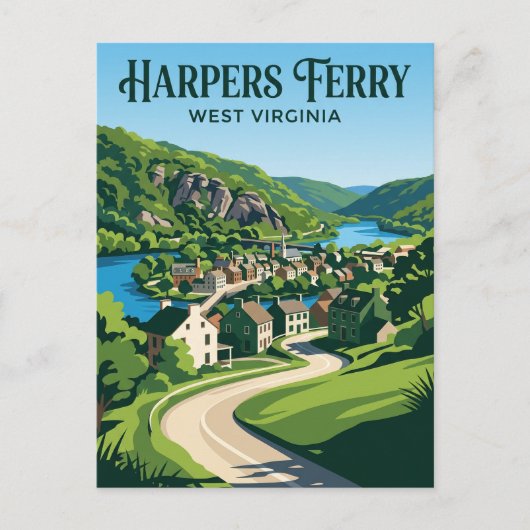 Harpers Ferry VS Briefkaart (Voorkant)