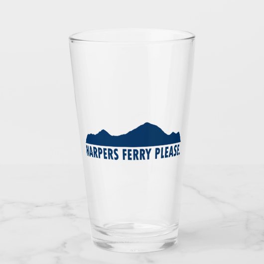 Harpers Ferry West Virginia Alsjeblieft Glas (Voorkant)