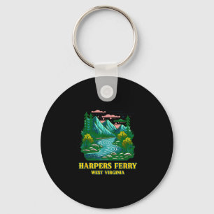 Harpers ferry west virginia antieke berg rivier sleutelhanger