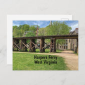Harpers Ferry West Virginia Briefkaart (Voorkant / Achterkant)