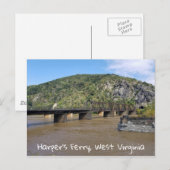 Harpers Ferry, West Virginia Briefkaart (Voorkant / Achterkant)