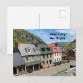 Harpers Ferry, West Virginia Briefkaart (Voorkant / Achterkant)