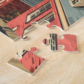 Harpers Ferry West Virginia Travel Art Vintage Legpuzzel (Zijkant)