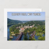 Harper's Ferry West Virginia Travel Briefkaart (Voorkant / Achterkant)