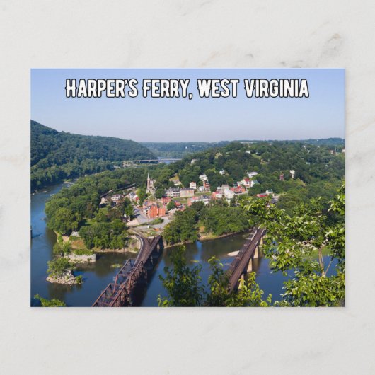 Harper's Ferry West Virginia Travel Briefkaart (Voorkant)