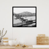 Harpers Ferry, WV Railroad Bridge Ruins 1862 Poster (Keuken)