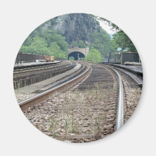 Harpers Ferry WV Railroad Tracks Magnet