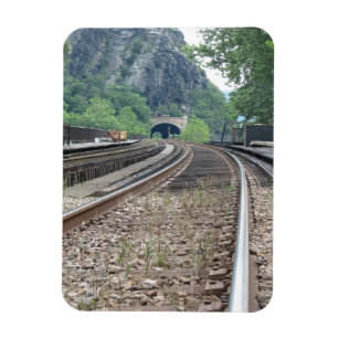 Harpers Ferry WV Railroad Tracks Magnet Magneet