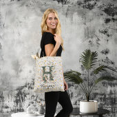 Harper's Floral Harmony - Boho Chic Monogram Crossbody Tas