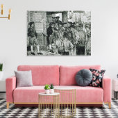 Harpers tijdschrift canvas afdruk (Insitu (Woonkamer))