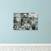 Harpers tijdschrift canvas afdruk (Insitu (Houten vloer))