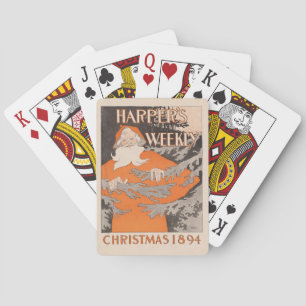 Harper's Weekly Christmas 1894 Pokerkaarten