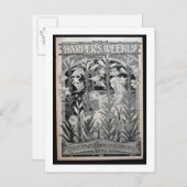 "Harper's Weekly", kerstaankondigingen 1896 (l Briefkaart (Voorkant / Achterkant)