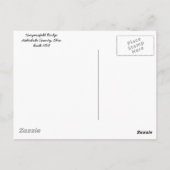 Harpersfield Covered Bridge Ashtabula County Ohio Briefkaart (Achterkant)