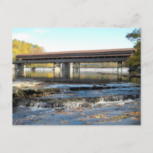Harpersfield Covered Bridge Ashtabula County Ohio Briefkaart