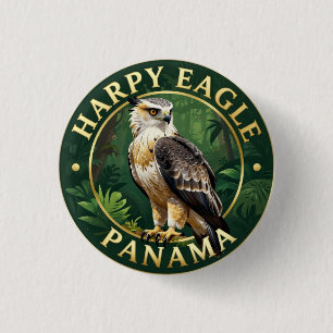 🦅 Harpij-arend Panama Tropische Wilde Dieren Ronde Button 3,2 Cm