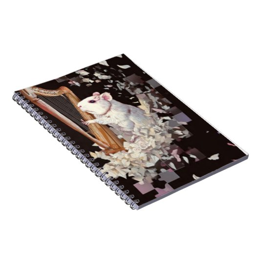 Harping Rat Notebook – Minimal Elegant Cover Notitieboek (Rechterzijde)