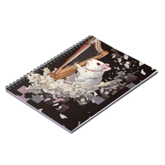 Harping Rat Notebook – Minimal Elegant Cover Notitieboek (Linkerzijde)
