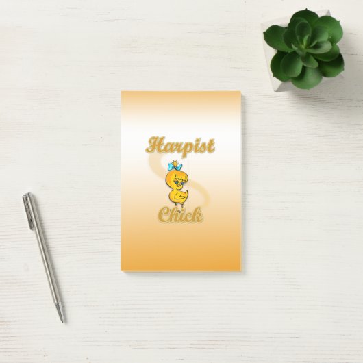 Harpist Chick Post-it® Notes (Kantoor)
