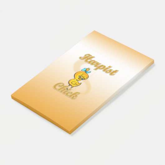 Harpist Chick Post-it® Notes (Schuin)