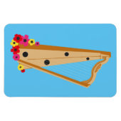 Harpist Floral Harp  Magneet (Horizontaal)