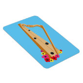 Harpist Floral Harp  Magneet (Rechterzijde)