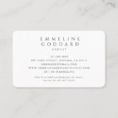 Harpist Harp Musician Teacher Visitekaartje (Achterkant)