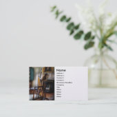 Harpist - Het concert begint binnenkort Visitekaartje (Staand voorkant)