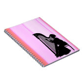 Harpist Roze Gordijn Notitieboek (Rechterzijde)