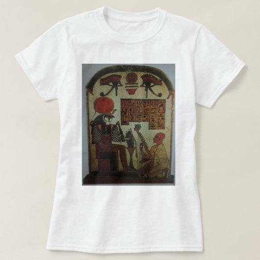 Harpist speelt voor Horus op Horizon T-shirt (Design voorkant)