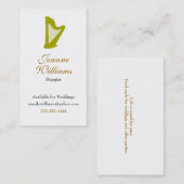 Harpist Visitekaartje (Voorkant / Achterkant)