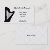 Harpist Visitekaartje (Voorkant / Achterkant)