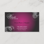 Harpist Visitekaartje Elegant Flourish Glow (Achterkant)