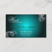 Harpist Visitekaartje Elegant Flourish Glow (Achterkant)