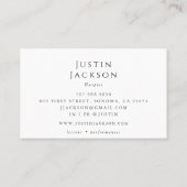 Harpisten Uitvoerder Muziek Leraar Visitekaartje (Achterkant)