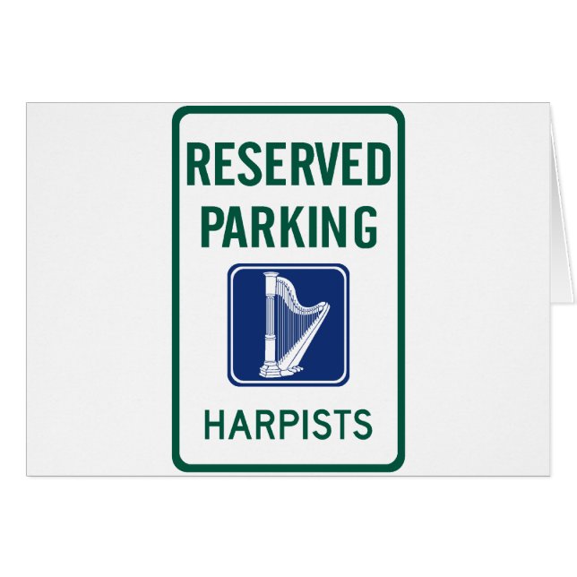 Harpists Parking (Voorkant Horizontaal)