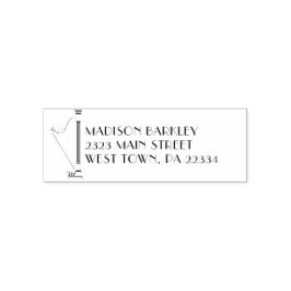 Harpmuziekleraar Zelfinktende Stempel