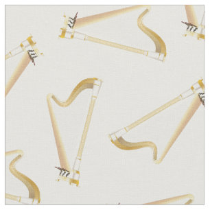 Harps Music Musician Room Decor White Stof