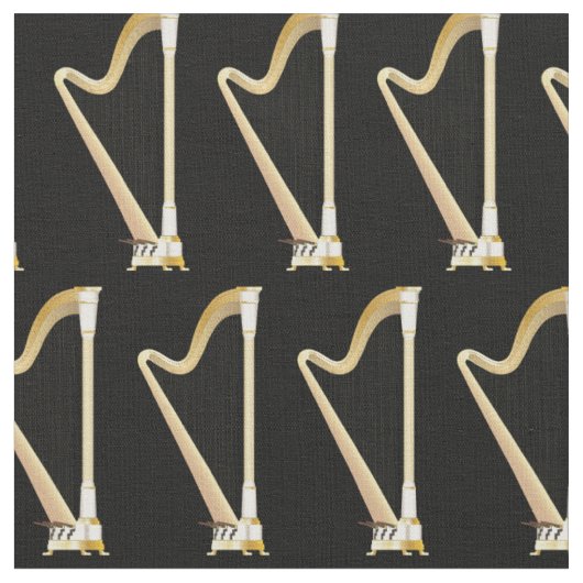 Harps Muzikant Kamer Decor Stof (Close Up)