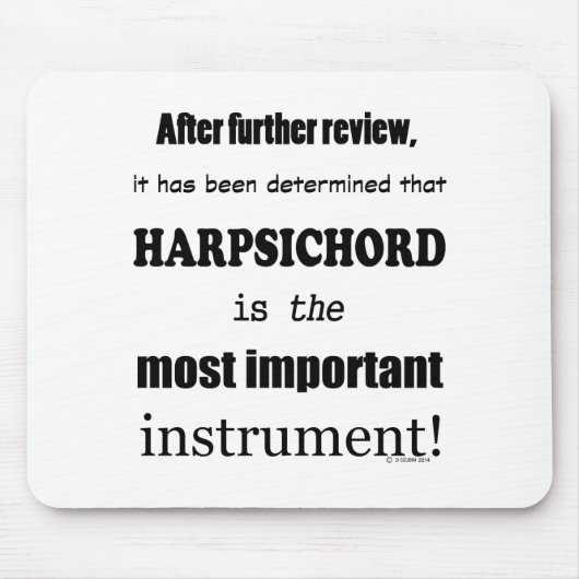 Harpsichord Belangrijkste instrument Muismat (Voorkant)